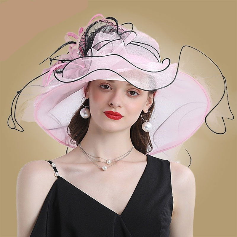 Organza sun hats