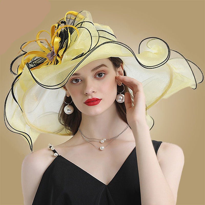 Organza sun hats