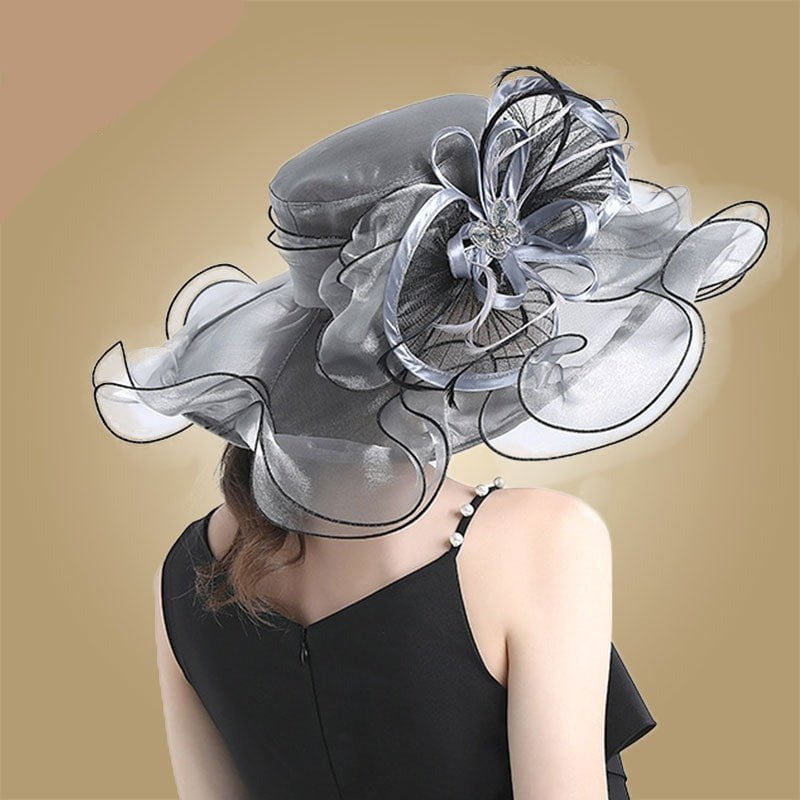 Organza sun hats