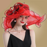 Organza sun hats