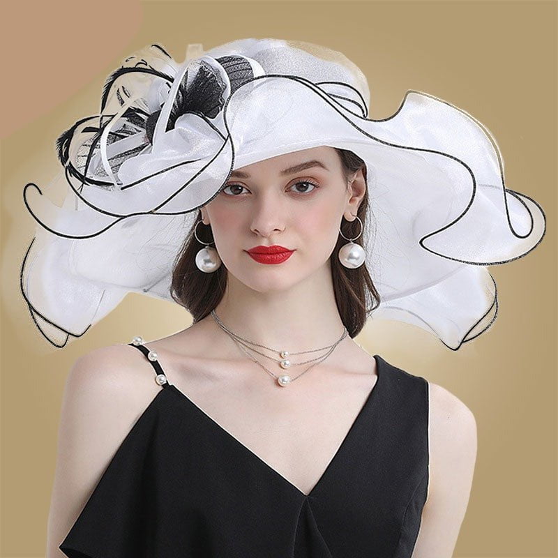 Organza sun hats