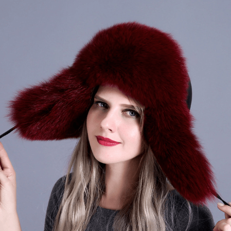 Women's hat with ear flap