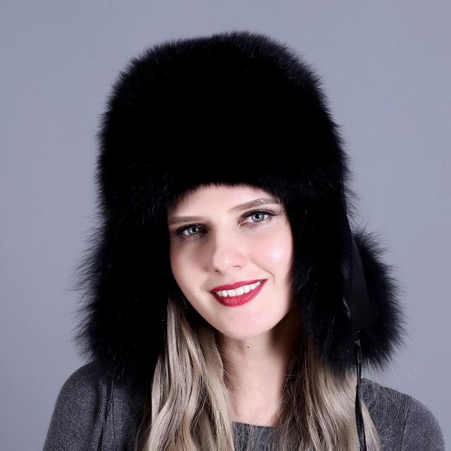 Women's hat with ear flap
