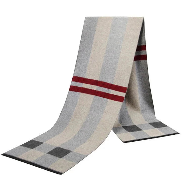 Men's plaid scarf