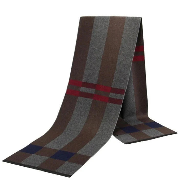 Men's plaid scarf