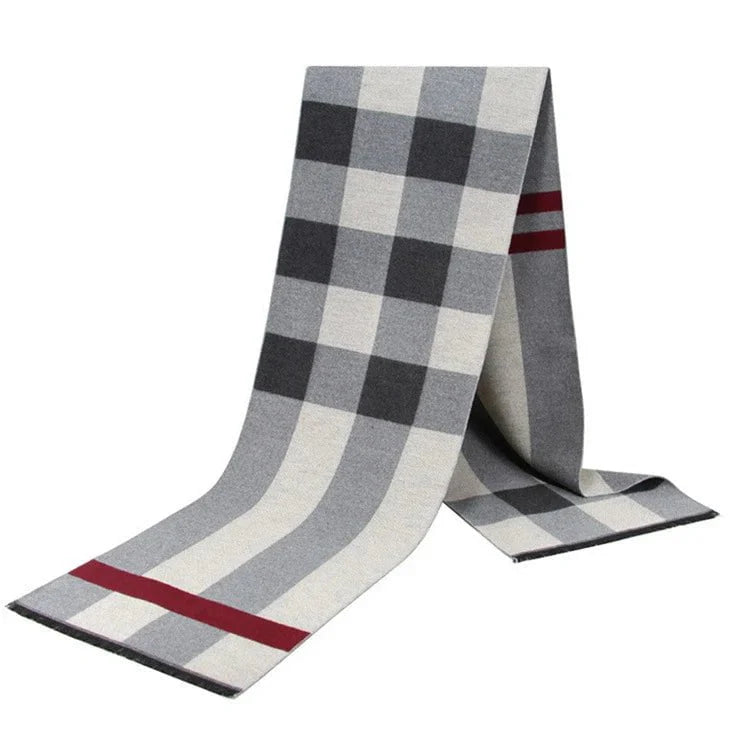 Men's plaid scarf