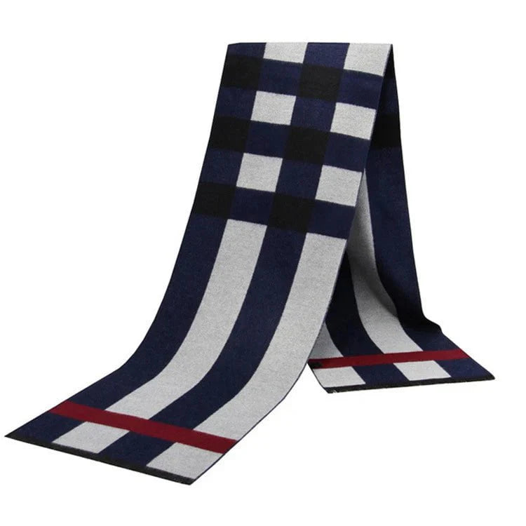 Men's plaid scarf