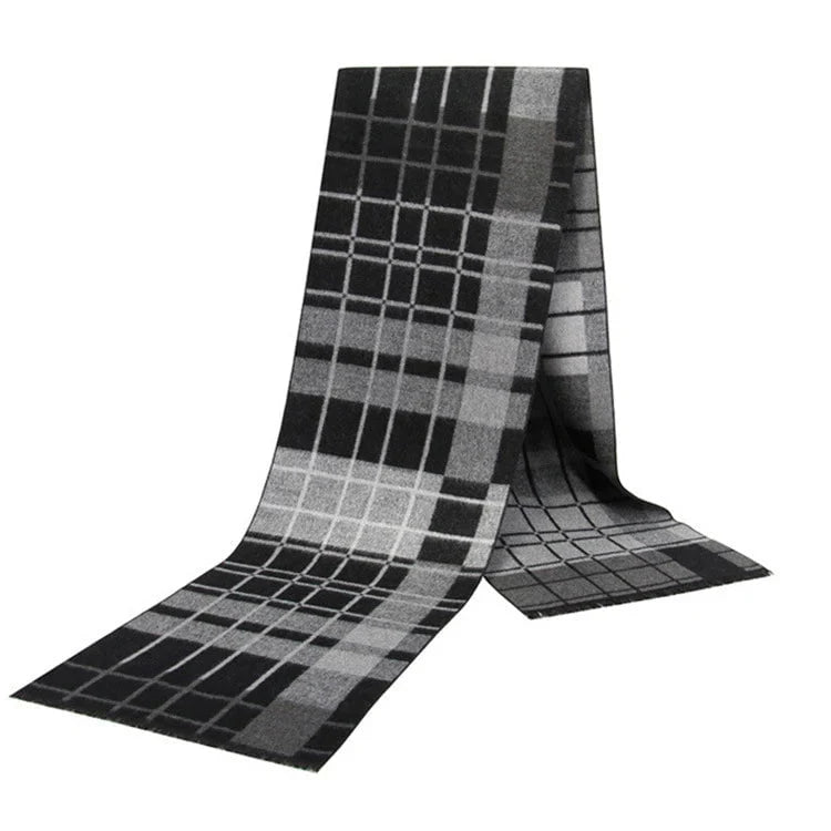 Men's plaid scarf
