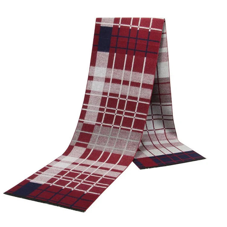 Men's plaid scarf