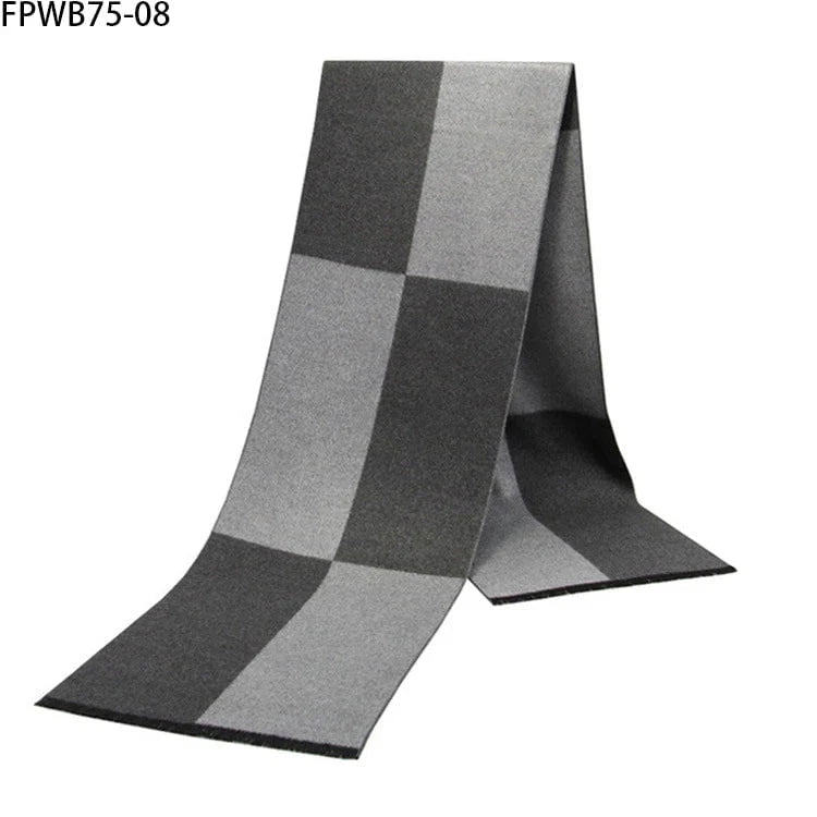 Men's plaid scarf