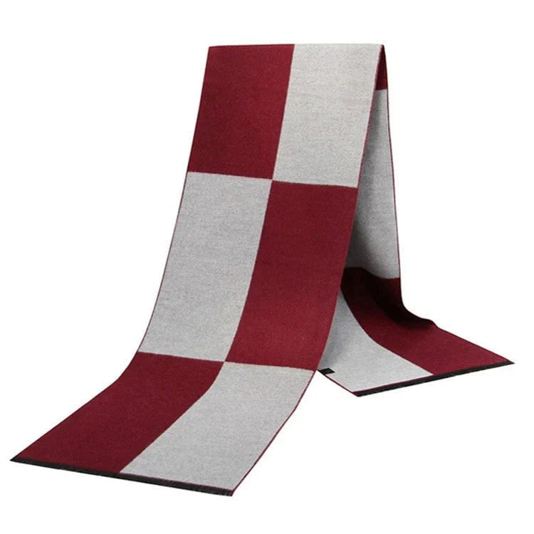 Men's plaid scarf