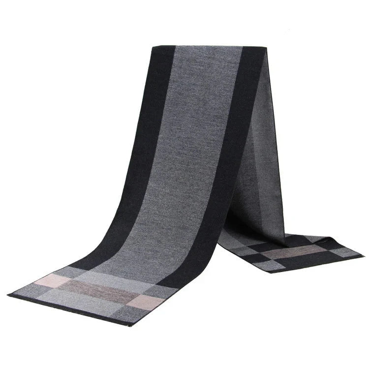 Men's plaid scarf