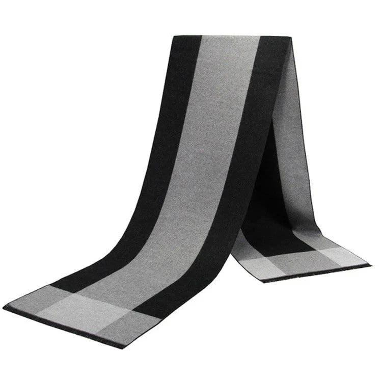 Men's plaid scarf