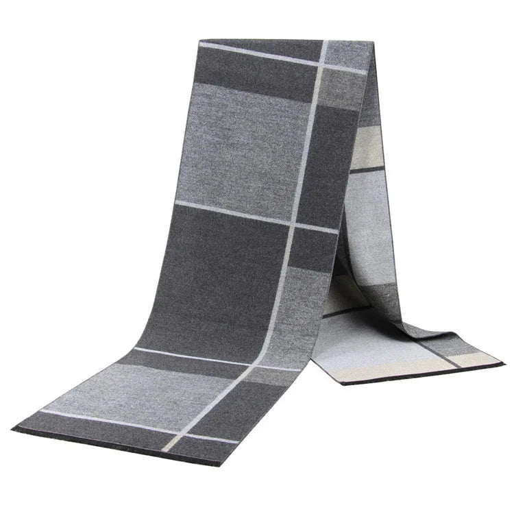 Men's plaid scarf