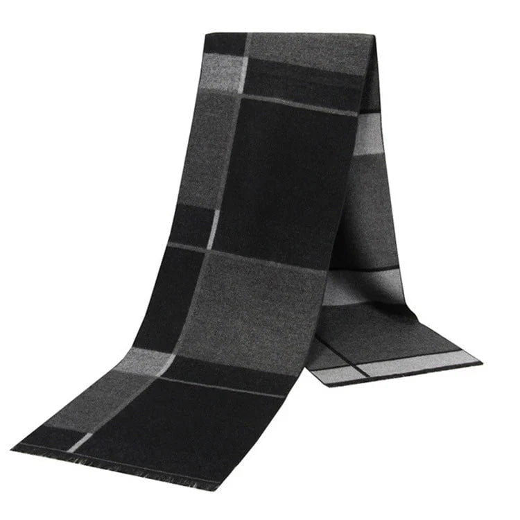 Men's plaid scarf