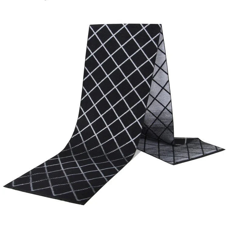 Men's plaid scarf