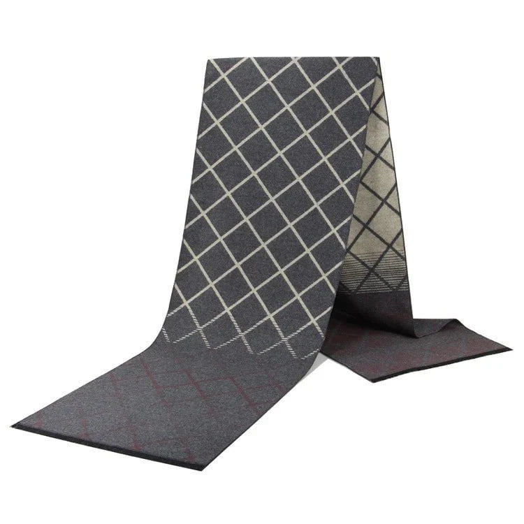 Men's plaid scarf