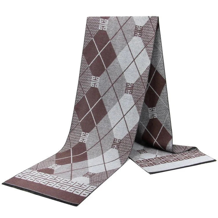 Men's plaid scarf