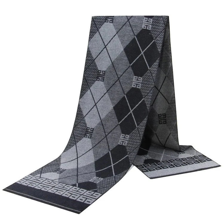 Men's plaid scarf