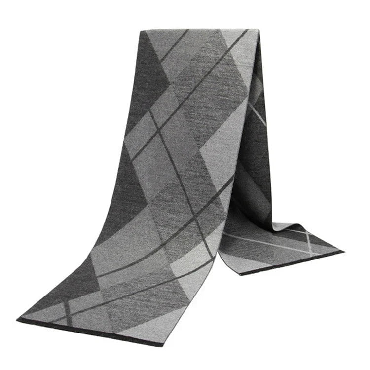 Men's plaid scarf