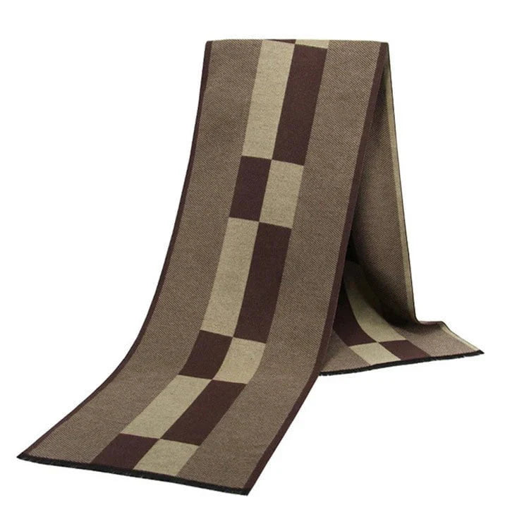 Men's plaid scarf