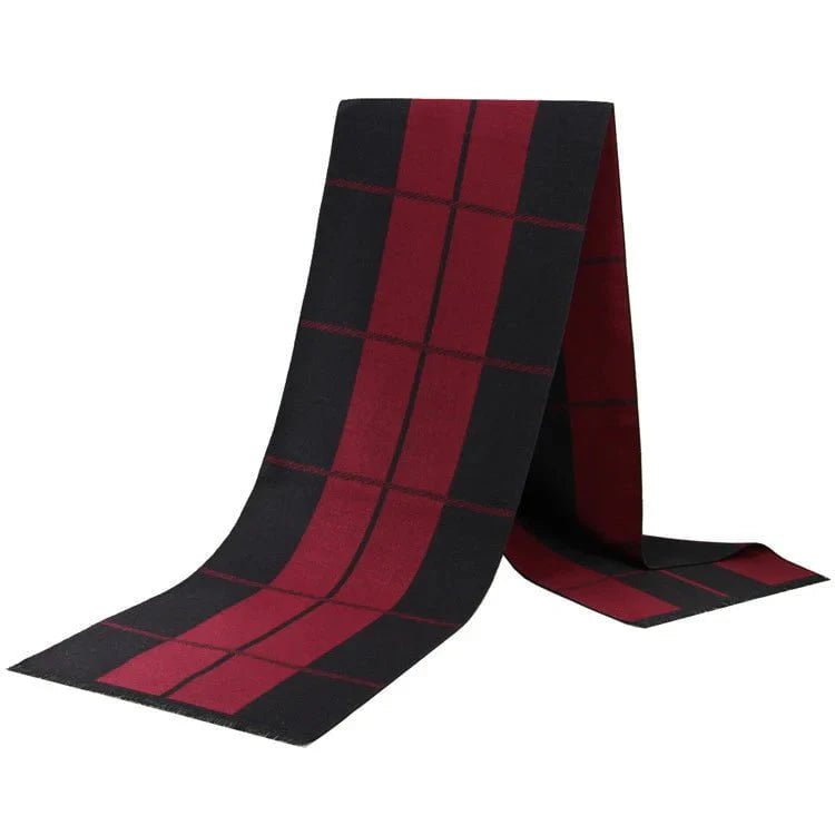 Men's plaid scarf