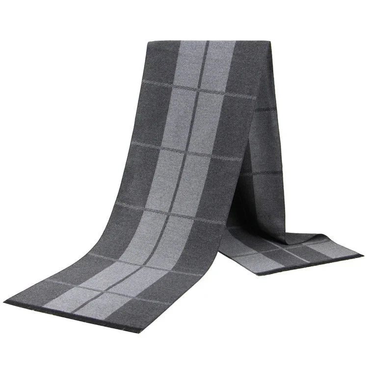 Men's plaid scarf