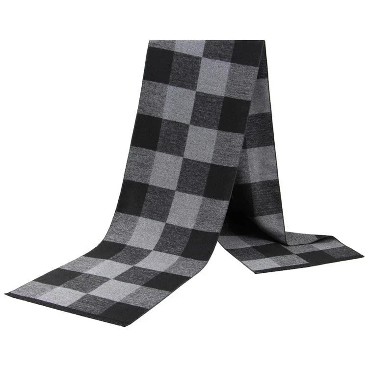 Men's plaid scarf