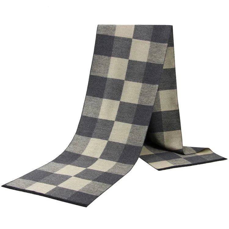 Men's plaid scarf