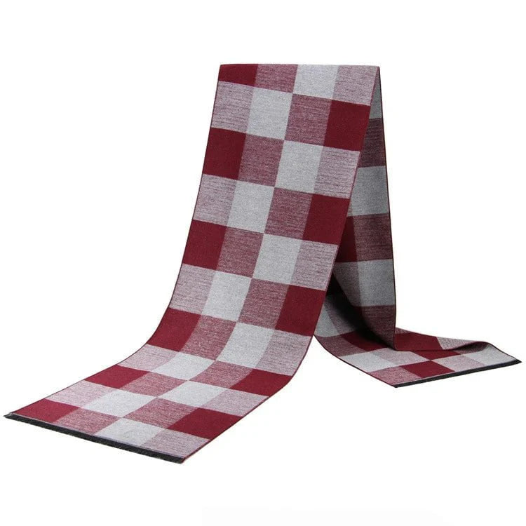 Men's plaid scarf