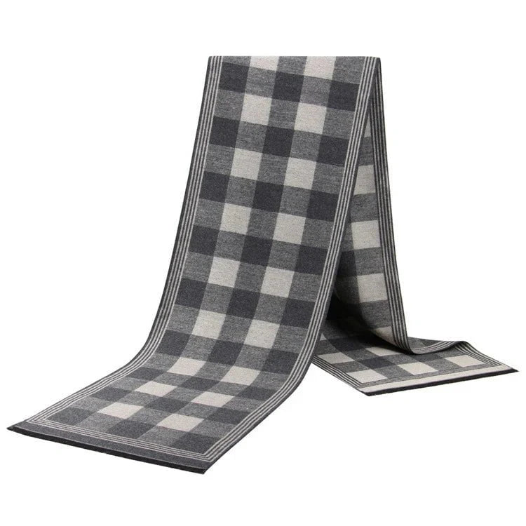 Men's plaid scarf