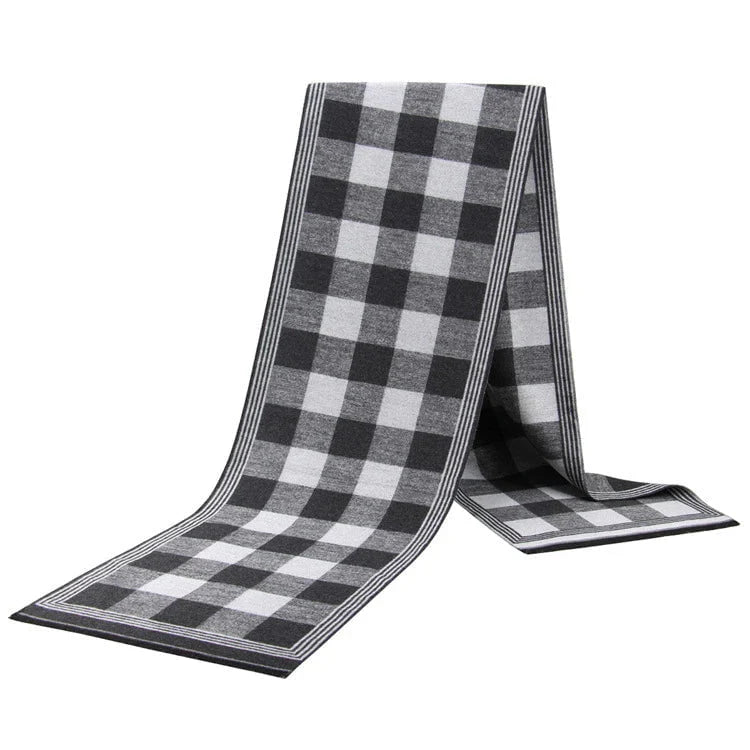 Men's plaid scarf