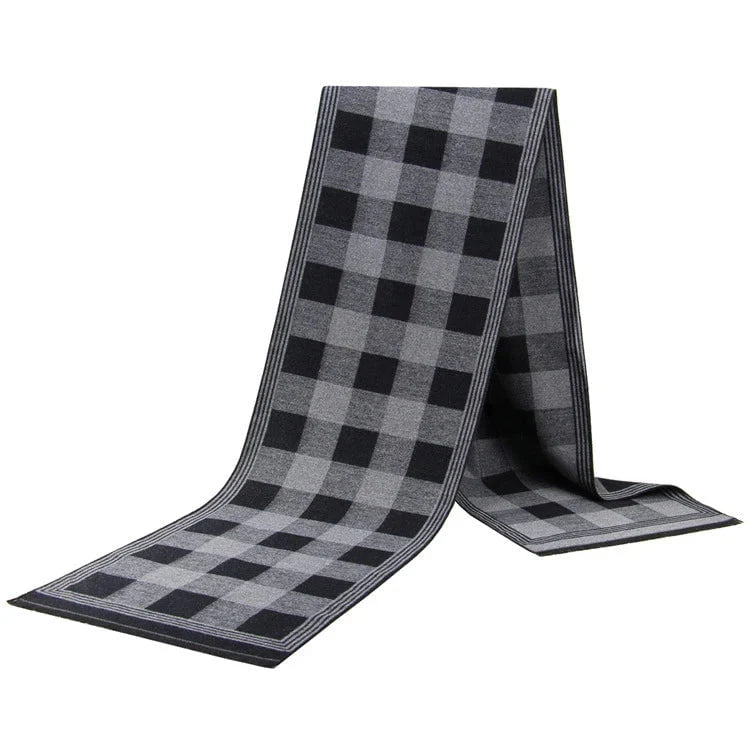 Men's plaid scarf