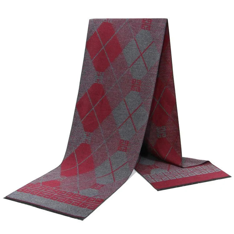 Men's plaid scarf