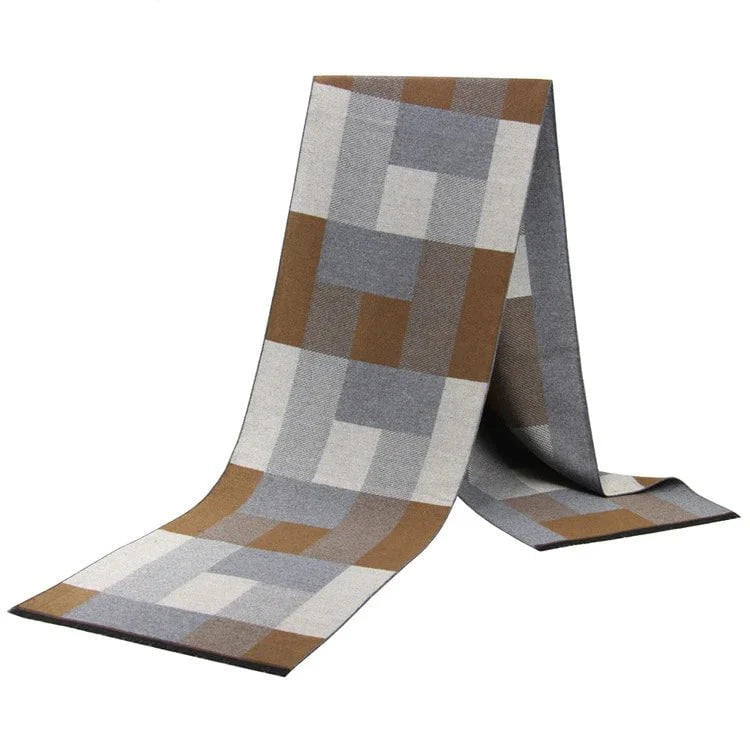 Men's plaid scarf