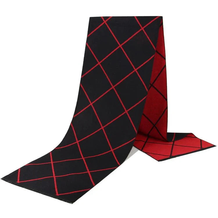 Men's plaid scarf