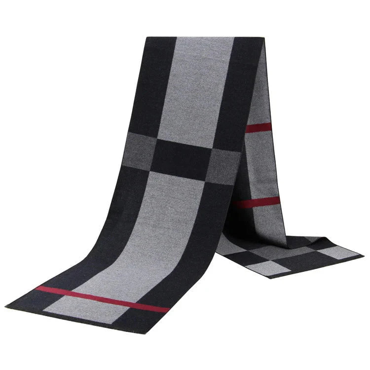 Men's plaid scarf