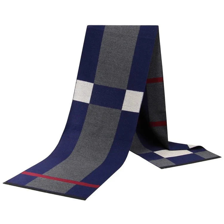 Men's plaid scarf