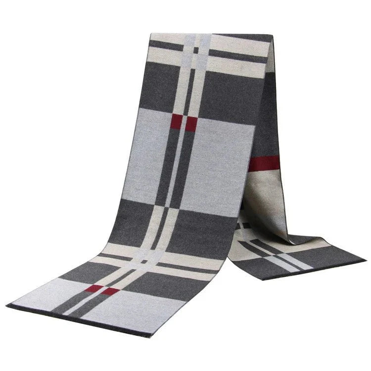 Men's plaid scarf