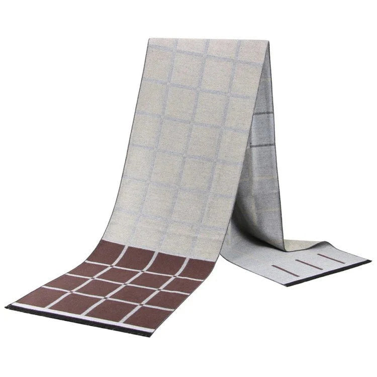 Men's plaid scarf