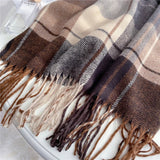 Cashmere plaid scarf