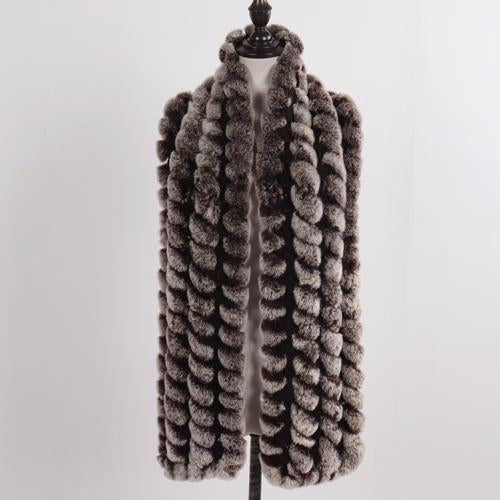 Women's Scarf Winter Warm Natural Fur