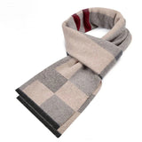 Men's plaid scarf