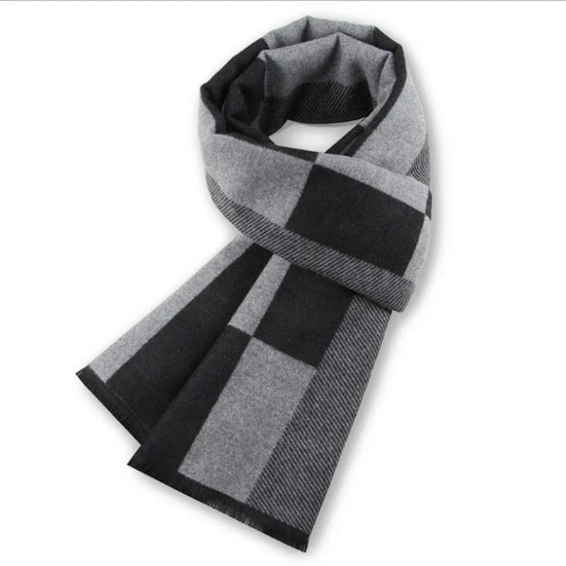 Men's plaid scarf