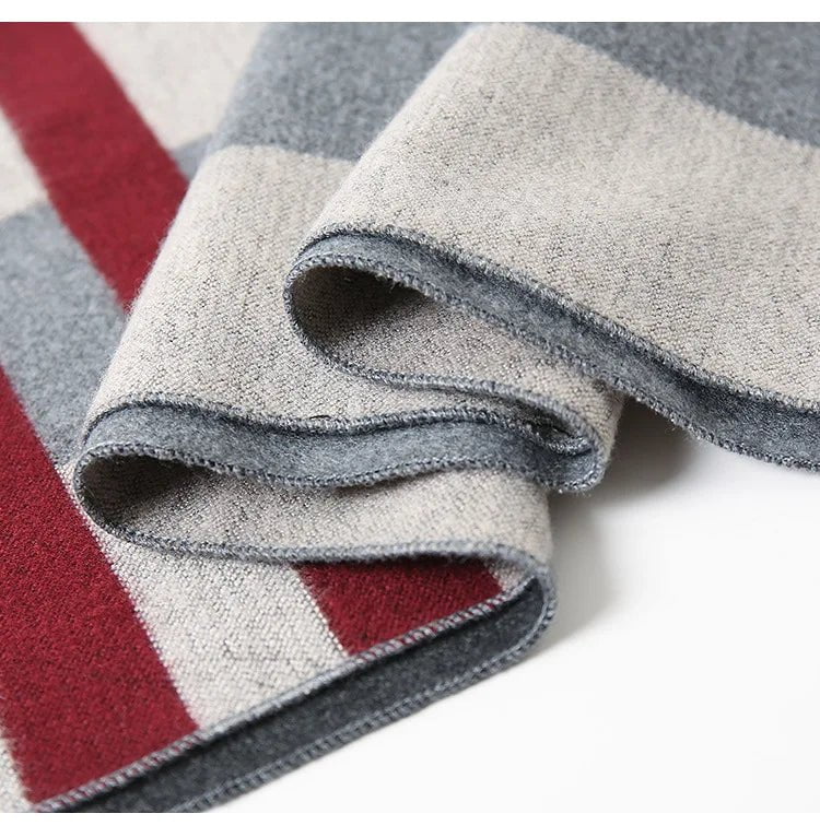 Long and warm men's scarf