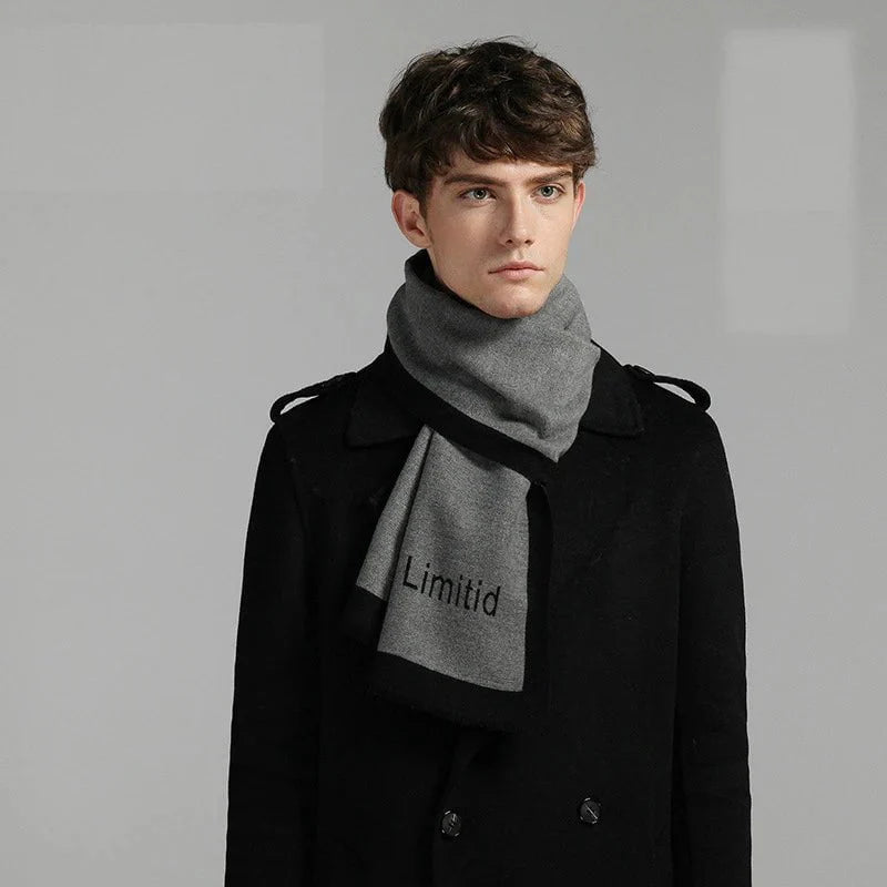Long and warm men's scarf