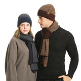Wool hat, gloves and scarf set