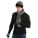 Wool hat, gloves and scarf set