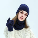 Soft wool hat and scarf set