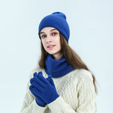 Soft wool hat and scarf set